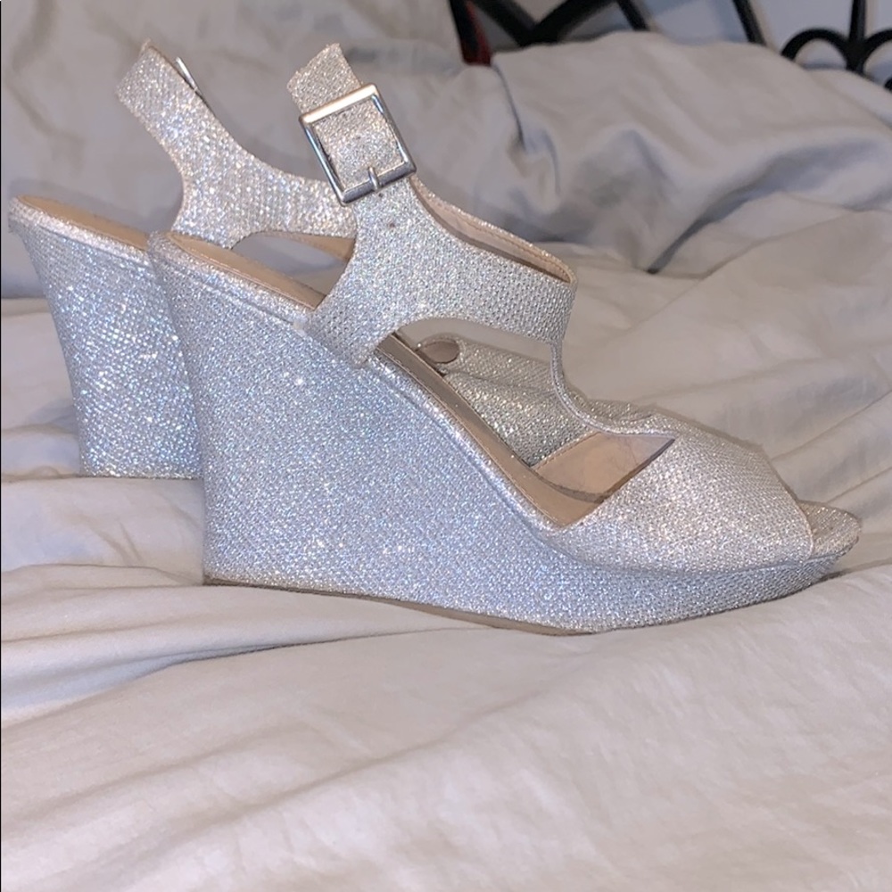 Sparkly Wedge Heels